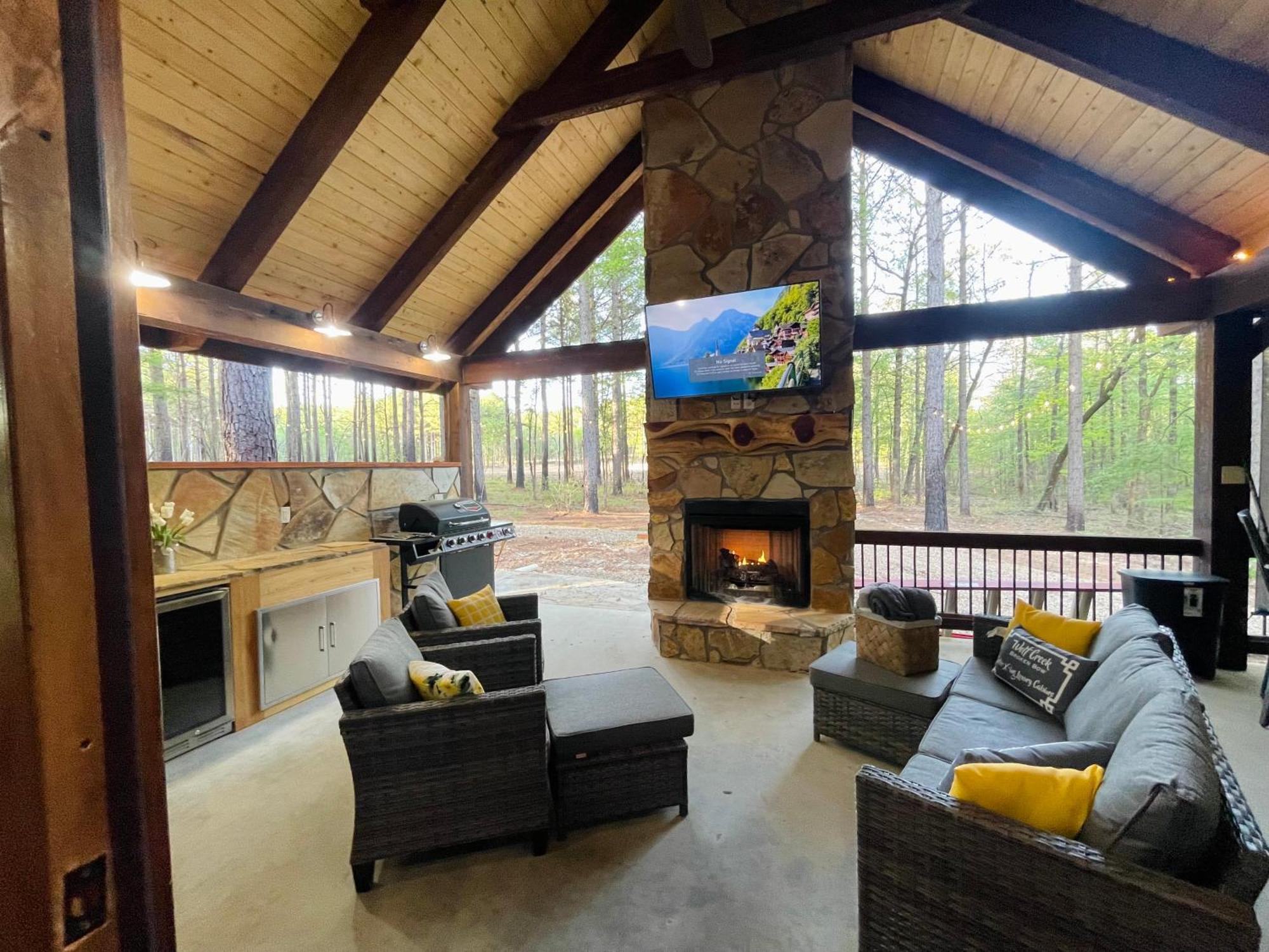 Wolf Creek Luxury Cabin Брокен-Боу Екстер'єр фото